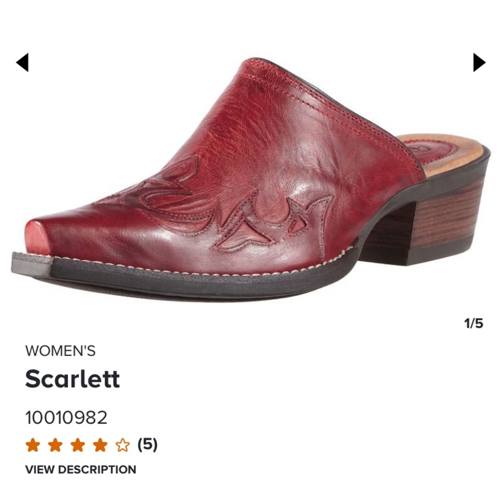Arias Scarlett mule dress boot
